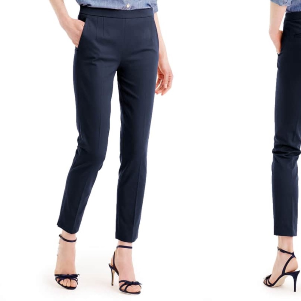 J Crew navy blue Martie pant size 4